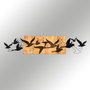 Wallity Albatros Escultura de pared Negro y Nogal